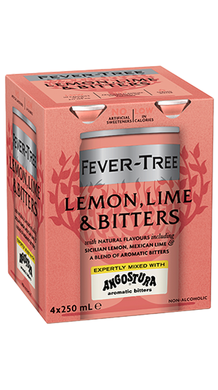 (73004-24) FEVER-TREE LEMON, LIME & BITTERS 250ML 6X4PK CAN (250ml) FEVER-TREE LEMON, LIME & BITTERS 250ML 6X4PK CAN (250ml)