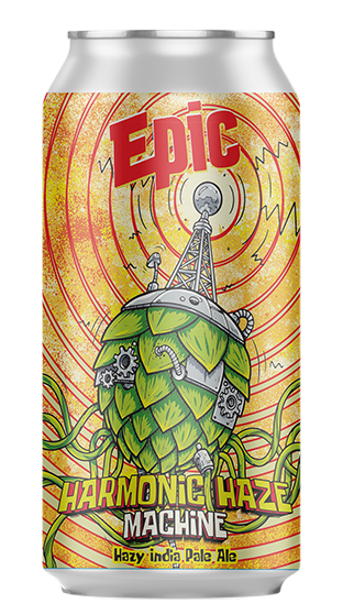 (90270-12) EPIC BEER Harmonic Haze Machine Hazy Ipa 6.0% 440mL (440ml) EPIC BEER Harmonic Haze Machine Hazy Ipa 6.0% 440mL (440ml)