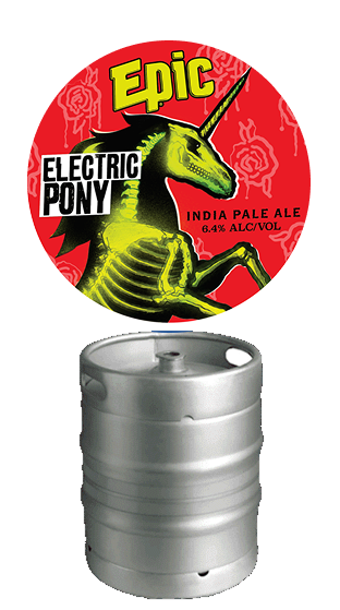 (90274) EPIC BEER ELECTRIC PONY CRYO FRESH HOP IPA 6.4% 50L (50.00L) EPIC BEER ELECTRIC PONY CRYO FRESH HOP IPA 6.4% 50L (50.00L)