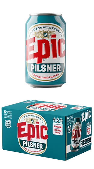 EPIC BEER Pilsner 5% 330ml Can 6pk (24x330ml)