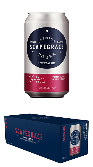 SCAPEGRACE Vodka Pomegranate & Plum 10pk
