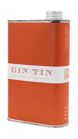 GIN IN A TIN Orange Peel Nutmeg Allspice