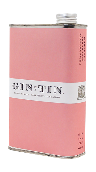 GIN IN A TIN Pomegranate Raspberry Cardamom Gin