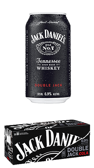 JACK DANIELS RTD Double Jack & Cola 330ml 10 Pack Can