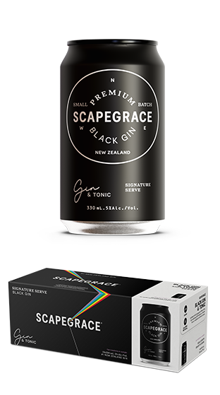 (95095) SCAPEGRACE SCAPEGRACE RTD BLACK GIN & TONIC 330ML 10PK CAN (10X330ML) (330ml) SCAPEGRACE SCAPEGRACE RTD BLACK GIN & TONIC 330ML 10PK CAN (10X330ML) (330ml)