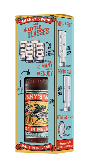 (96714) SHANKYS WHIP BLACK IRISH WHISKEY LIQUEUR GIFTPACK 700ML (700ml) SHANKYS WHIP BLACK IRISH WHISKEY LIQUEUR GIFTPACK 700ML (700ml)