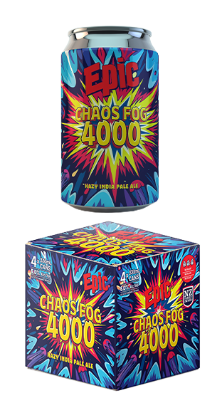 (97928-24) EPIC BEER Chaos Fog 4000 6% Hazy Ipa 330ml (330ml) EPIC BEER Chaos Fog 4000 6% Hazy Ipa 330ml (330ml)