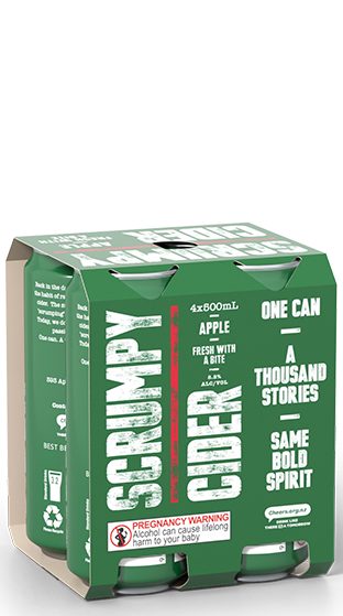 (97990-24) SCRUMPY CIDER Scrumpy Apple 8.2% 500ml 4pk Can (24x500ml)  (500ml) SCRUMPY CIDER Scrumpy Apple 8.2% 500ml 4pk Can (24x500ml)  (500ml)
