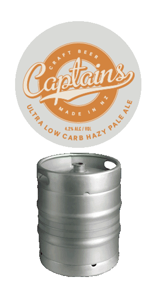 (98876) CAPTAINS ULTRA LOW CARB HAZY PALE ALE 4.2% 50L KEG (50.00L) CAPTAINS ULTRA LOW CARB HAZY PALE ALE 4.2% 50L KEG (50.00L)