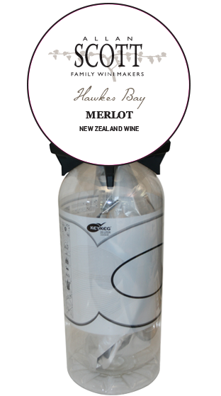 ALLAN SCOTT Hawkes Bay Merlot Key Keg 20L(in CHCH) 2022 (20.00L)