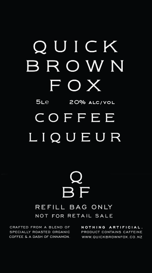 QUICK BROWN FOX Coffee Liqueur 5L Refill  (5.00L)