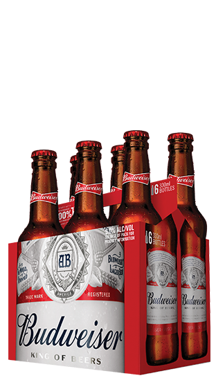 BUDWEISER Budweiser 4 X 6 Pack 5% Btl (24x330ml)  (330ml)