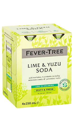 FEVER-TREE Fever Tree Lime & Yuzu 6x4pk Can  (250ml)