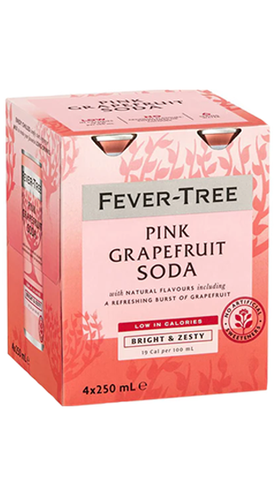 FEVER-TREE Fever Tree Pink Grapefruit 6x4pk Can  (250ml)