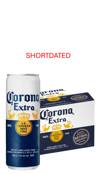 CORONA CORONA EXTRA 12 PACK 4.5% 330ML CANS SHORT DATED (12X330ML)  (330ml)