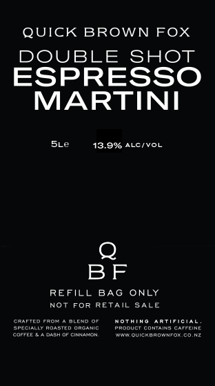 QUICK BROWN FOX Quick Brown Fox Double Shot Espresso Martini 5L Bag  (5.00L)