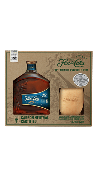 FLOR DE CANA 12 With Sustainable Cup Giftpack  (700ml)