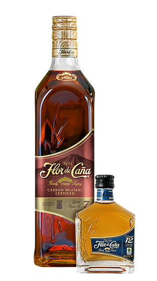 FLOR DE CANA Flor De Cana Rum Gran Reserva 7 And 12yo Mini Gwp  (700ml)