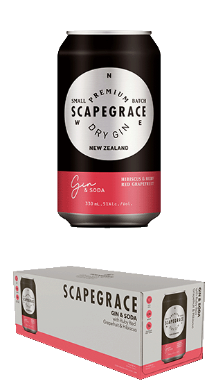 SCAPEGRACE Gin, Grapefruit & Hibiscus 330ml 10pk Can  (330ml)