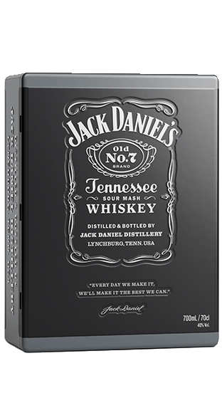 JACK DANIELS Two Glass Gift Tin (700ml)  (700ml)