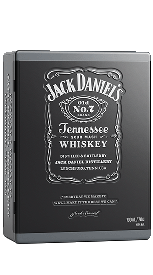 JACK DANIELS Two Glass Gift Tin 700ml  (700ml)