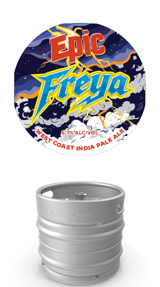 EPIC BEER Freya West Coast IPA 6.7% Keg 30L  (30.00L)