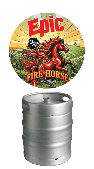 EPIC BEER FIREHORSE IPA 6.7% 50L KEG  (50.00L)