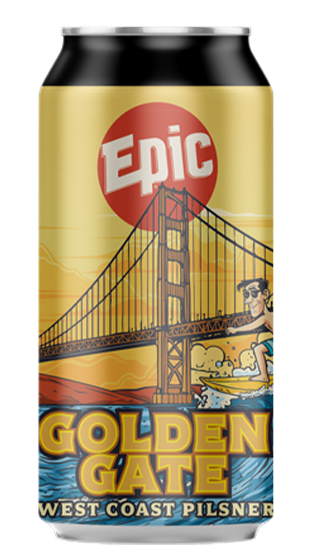 EPIC BEER Golden Gate Pilsner 6.7% 440ml  (440ml)