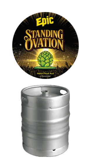 EPIC BEER STANDING OVATION WEST COAST IPA 6.7% 50L KEG  (50.00L)