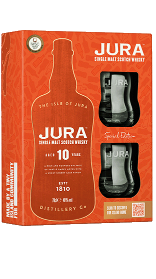 JURA 10 Year Old Glass Pack 700ml  (700ml)
