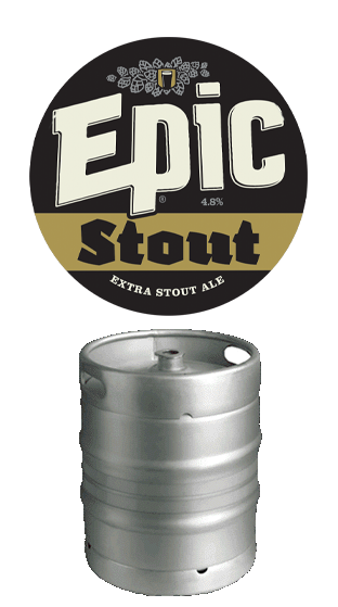 EPIC BEER Stout 5.1% 50L  (50.00L)