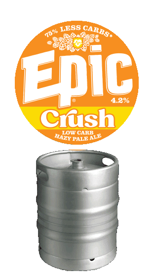 EPIC BEER Crush Low Carb Hazy Pale Ale 4.2% 50l  (1x50000ml)  (50.00L)