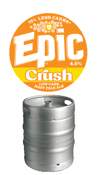 EPIC BEER Crush Low Carb Hazy Pale Ale 4.2% Keg 50L  (50.00L)
