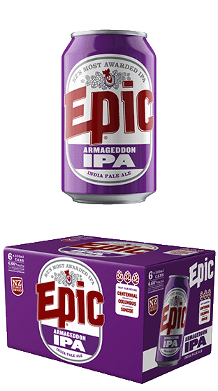 EPIC BEER Armageddon IPA 6.66% 330ml Can 6pk (24x330ml)  (330ml)