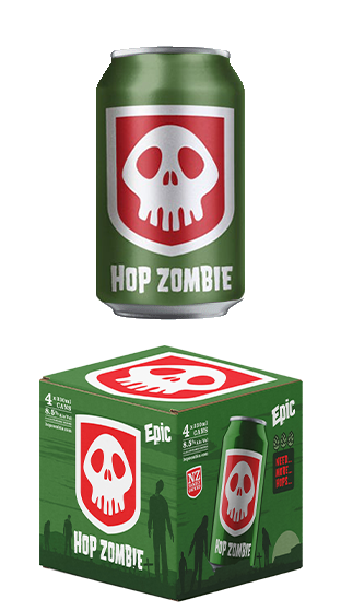 EPIC BEER Hop Zombie 8.5% 330ml Can 4pk (24x330ml)  (330ml)