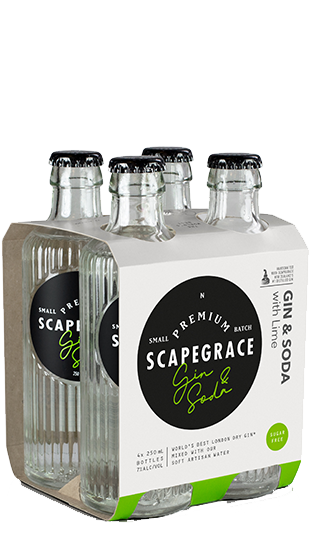 SCAPEGRACE Gin & Soda 250ml 6x4 Pk  (1.00L)