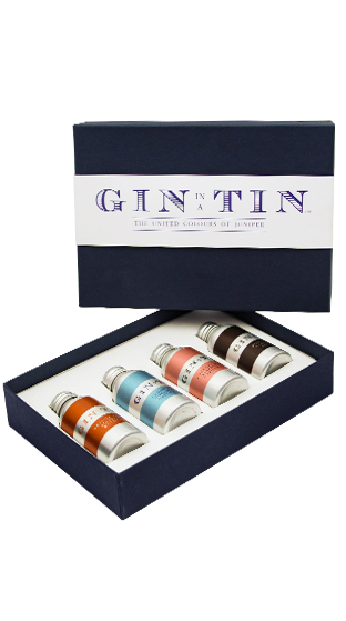 GIN IN A TIN  Box Set Of Four 35ml