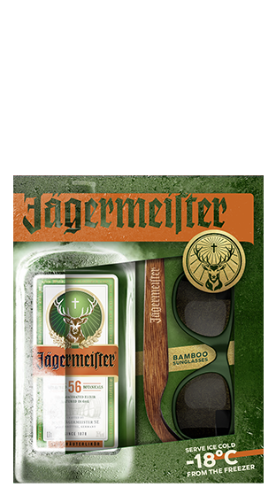 JAGERMEISTER Jagermeister Bamboo Sunglass Giftpack  (6x700ml)  (700ml)
