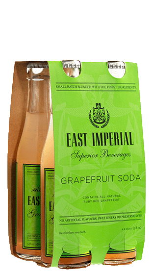 EAST IMPERIAL Grapefruit Soda 150ml 4 Pack  (3.60L)