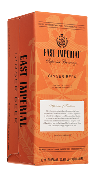 EAST IMPERIAL Ginger Beer 3x10 Can Pack  (180ml)