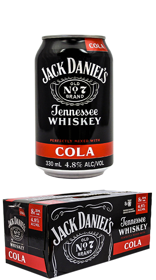 JACK DANIELS RTD & Cola RTD Can 8pk 330ml