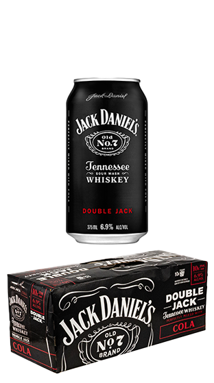 JACK DANIELS RTD Jack Daniels & Cola Double Jack Rtd 375ml 10pk Can (10x375ml  (375ml)