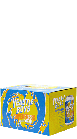 YEASTIE BOYS Super Fresh Lager 4.6% 6 Pack  (24x330ml)  (330ml)