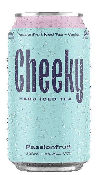 CHEEKY Hard Iced Tea Passionfruit 5% 330ml (10x330ml)  (330ml)