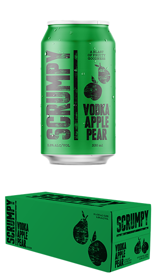 SCRUMPY CIDER Scrumpy Vodka RTD 10pk 5.8% 330ml Can Apple & Pear (10x330ml)  (330ml)