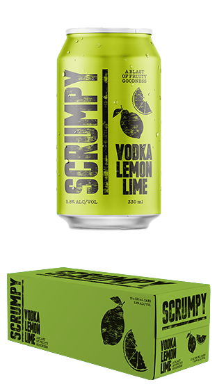 SCRUMPY CIDER Scrumpy Vodka RTD 10pk 5.8% 330ml Can Lemon & Lime (10x330ml)  (330ml)