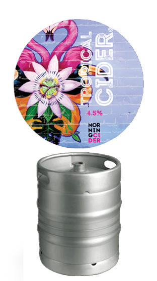 MORNINGCIDER Tropical Cider 4.5% 50L Keg  (50.00L)