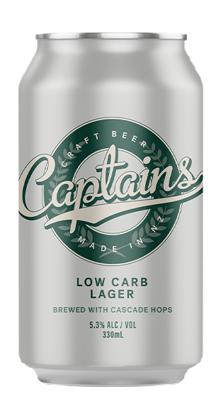 CAPTAINS  Low Carb Lager 330ml Can (24x330ml)  (330ml)