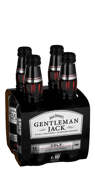 GENTLEMAN JACK RTD & Cola 330ml 4 Pack Bottle