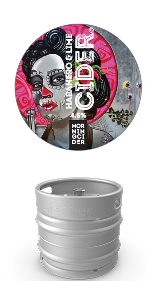 MORNINGCIDER Habanero & Lime 4.5% Keg 30L  (30.00L)